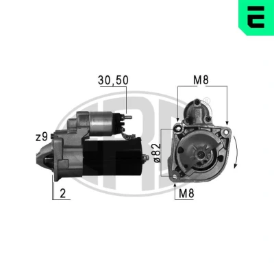 Bilde av ERA 220610A Starter 12 1,7 9 FIAT: Ducato III Flatvogn lastebil / Chassis, Minibuss