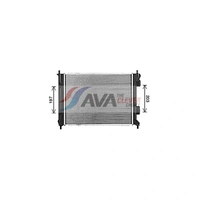 Bilde av PRASCO HY2590 Radiator Aluminium 500 378 24 med hurtigkoplinger Kjøleribber satt sammen mekanisk