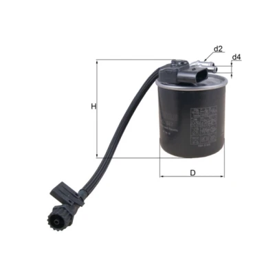 Bilde av MAHLE ORIGINAL KL 947 Drivstoffilter ledningsfilter 10 8,0 MERCEDES BENZ: Vito Tourer, Van, Mixto