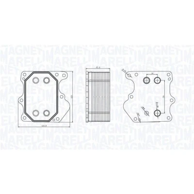 Bilde av MAGNETI MARELLI 350300000500 Oljekjøler FORD: Transit Mk6 Van, Custom V362 Minibuss