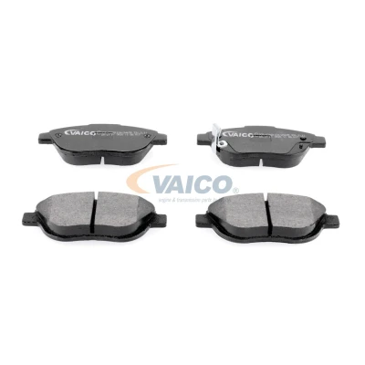 Bilde av VAICO V40 8040 Bremseklosser Q+, original equipment manufacturer quality framaksel med akustisk slitasjevarsel bremsecaliperskruer tilbehør