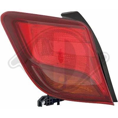 Bilde av DIEDERICHS 6607191 Baklykter venstre P21W, W21/5W TOYOTA: Yaris III Hatchback