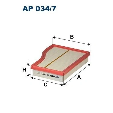 Bilde av FILTRON AP 034/7 Luftfilter 46,5 257 Filterinnsats MERCEDES BENZ: B Klasse, CLA Shooting Brake