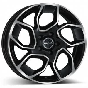 Bilde av MAK Express Black polished 7x17 5/118 ET62 B71.1