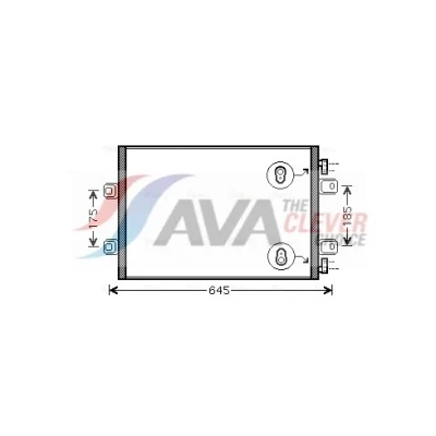 Bilde av Kondensator, klimaanlegg renault, renault trucks OE 50 10 514 383, 580 664, 74 20 867 662
