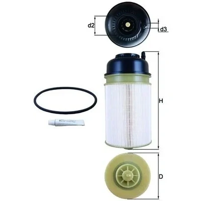 Bilde av MAHLE ORIGINAL KX 406D Drivstoffilter Filterinnsats