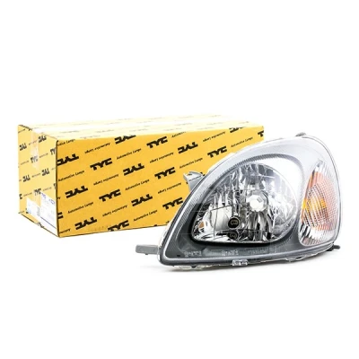 Bilde av TYC 20 5730 08 2 Frontlykter venstre H4 med elektromotor TOYOTA: Yaris I Hatchback