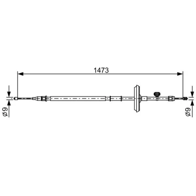 Bilde av Kabel, parkeringsbremse, Foran, Høyre, Venstre, chevrolet cruze, 13 352 978, 442 084