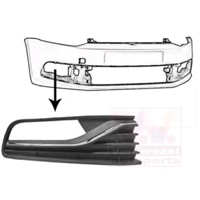 Bilde av VAN WEZEL 5814594 Ventilasjonsgitter med hull(er) for tåkelys foran høyre VOLKSWAGEN: Polo V Hatchback