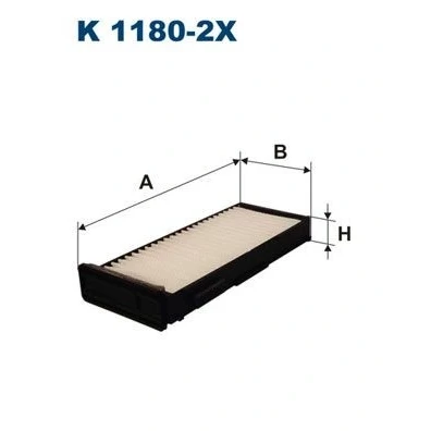 Bilde av FILTRON K 1180 2x Kupéfilter Partikkelfilter 228 202 37 MITSUBISHI: Lancer Stasjonsvogn, L200 III Pick up, Space Star