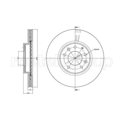 Bilde av METELLI 23 0984C Bremseskiver 299,0 25,0 5 72,0 ventilert spraylakkert MAZDA: 6 Stasjonsvogn, Hatchback, Sedan