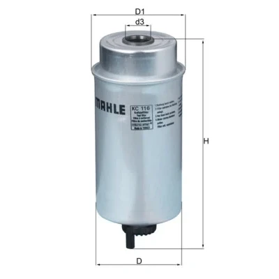 Bilde av Drivstoffilter MAHLE ORIGINAL KC 116