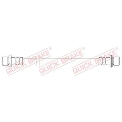 Bilde av QUICK BRAKE 25.075 Bremseslange 266 M10x1 TOYOTA: Land Cruiser Prado 120, 150