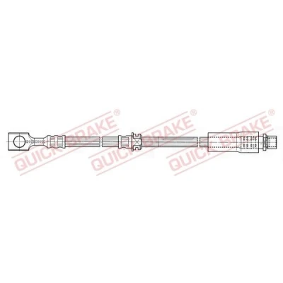 Bilde av Bremseslange, Framaksel høyre, venstre, fiat,opel,saab,vauxhall, 12779335, 13297785, 24436541, 51759919, 5562203
