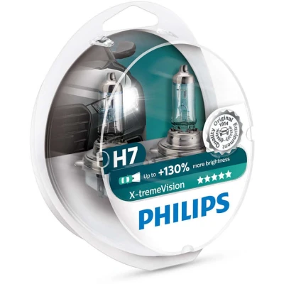 Bilde av Halogenpære PHILIPS X TREMEVISION 12V H7 55W X2