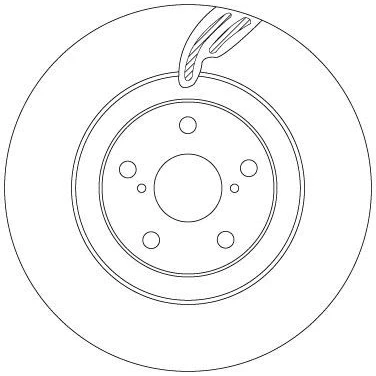 Bilde av TRW DF6792S Bremseskiver 334 30 5 114,3 innvendig ventilert spraylakkert LEXUS: IS 2, 3, GS III