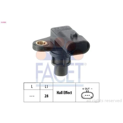 Bilde av FACET 9.0388 Sensorer Made in Italy OE Equivalent OPEL: Zafira B, Vectra C Caravan, Signum CC, SAAB: 9 3 Sedan, 5 CADILLAC: BLS Sedan