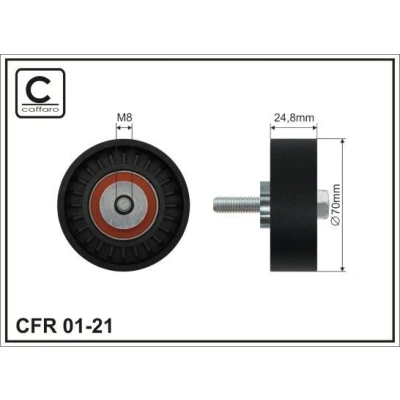 Bilde av Styrerulle kileribberem, mercedes benz, 111 202 01 19, 1112020119, A A1112020119
