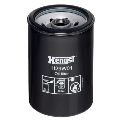 Bilde av HENGST FILTER H29W01 Oljefilter 1 1/8 16UN Påskruingsfilter