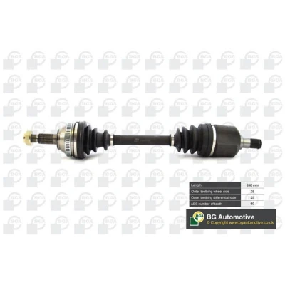 Bilde av BGA DS7513L Drivaksel framaksel venstre 630, 630 LAND ROVER: Freelander I SUV