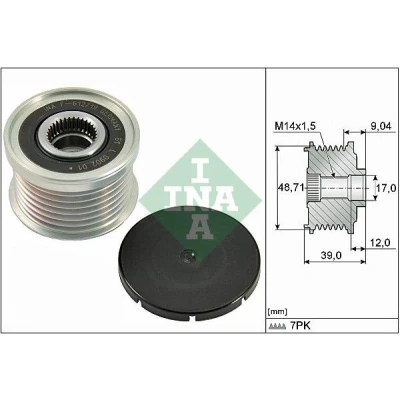 Bilde av INA 535 0275 10 Frihjul Dynamo spesialverktøy nødvendig for montering BMW: 1 Hatchback, 5 Touring, Sedan