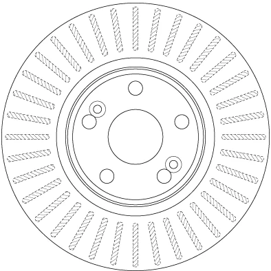 Bilde av TRW DF6233S Bremseskiver 300 26 5 108 ventilert spraylakkert RENAULT: Scénic 1