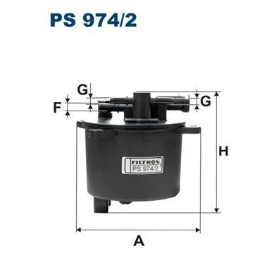 Bilde av FILTRON PS 974/2 Drivstoffilter ledningsfilter 10 8 FORD: MONDEO 4 Turnier, S Max Mk1, Galaxy Mk2 MPV, PEUGEOT: 508 I SW, 407 4007