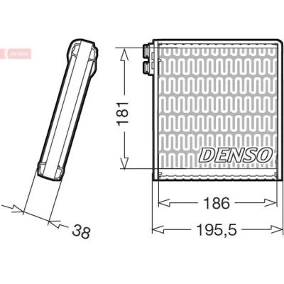 Bilde av DENSO DEV09103 Fordamper