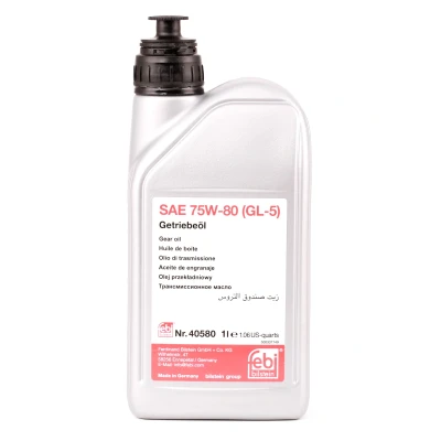 Bilde av FEBI BILSTEIN 40580 Girolje 75W 80 1 BMW: Hatchback, 3 Sedan, Coupé, AUDI: A4 B5 A6 C6 FIAT: Ducato II Flatvogn lastebil/Chassis