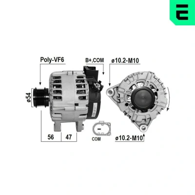 Bilde av ERA 209718A Dynamo 14V 165A FORD: Transit Connect V408 Van