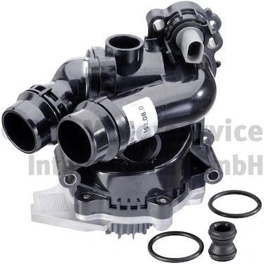 Bilde av PIERBURG 7.07152.08.0 Vannpumpe med temperaturgiver, tetning termostat, kjølemiddelregulator mekanisk VOLKSWAGEN: Golf 5