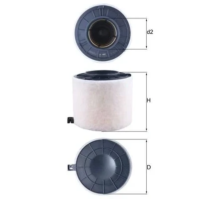 Bilde av MAHLE ORIGINAL LX 4410 Luftfilter 152 181 Filterinnsats AUDI: A4 B9 Allroad, Q5, Avant
