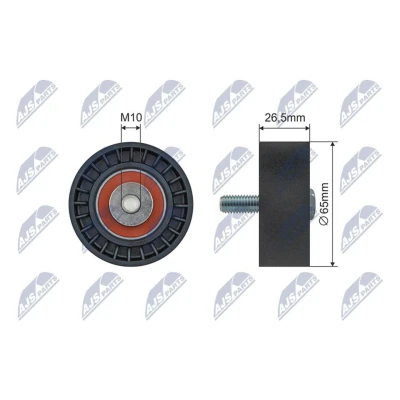 Bilde av Strammerull, kilerem med ribber, citroën,peugeot, 6453.S4, 6453.S5, 96 222 692, 287 841 80, 841, 584 013 80