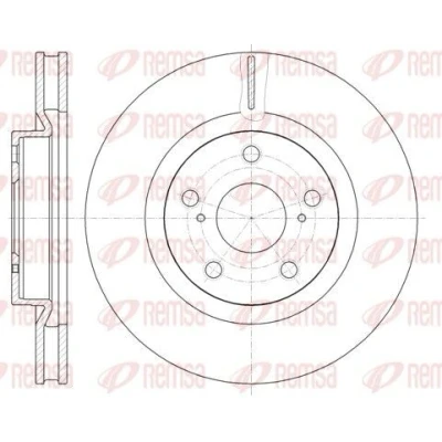 Bilde av REMSA 61189.10 Bremseskiver framaksel 296, 296 28 5 ventilert TOYOTA: Auris Hatchback, RAV4 IV SUV, III SUV
