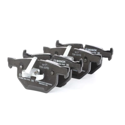 Bilde av BOSCH 0 986 494 540 Bremseklosser Low Metallic med antihyle blikk, kolbleklips BMW: 3 Sedan, Coupé, Touring