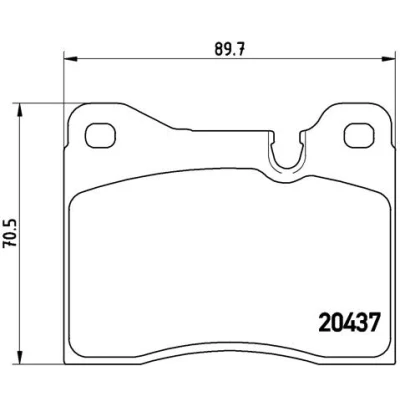 Bilde av BREMBO P 06 003 Bremseklosser klargjort for slitasjeindikator uten tilbehør BMW: 5 Sedan