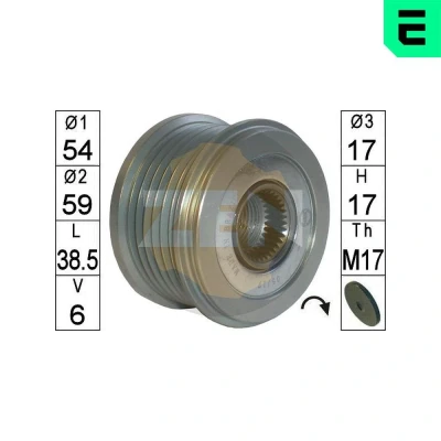 Bilde av ERA ZN5678 Frihjul Dynamo PEUGEOT: 308 I Hatchback, Expert II Tepee, 407 SW, CITROËN: Berlingo II, Van