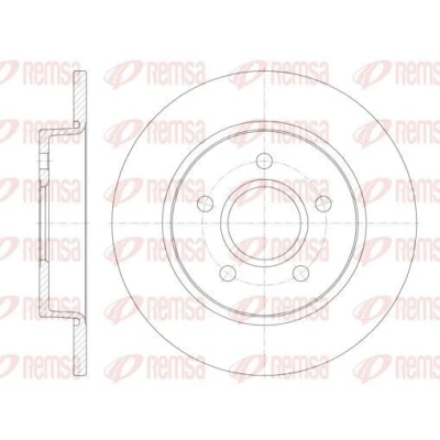 Bilde av REMSA 6846.00 Bremseskiver bakaksel 264,8, 264,8 11 5 fullt ut FORD: Focus 2 Kombi, 2, C Max