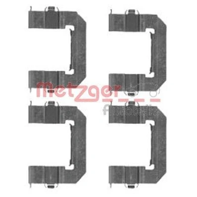 Bilde av METZGER 109 1761 Tibehørsett, skivebremse belegg CHEVROLET: Captiva, OPEL: Antara