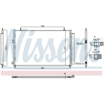Bilde av Kondensator, klimaanlegg, toyota rav 4 iv, van 8846042140