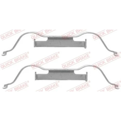 Bilde av QUICK BRAKE 109 1288 Tibehørsett, skivebremse belegg VOLKSWAGEN: Sharan I, Touareg PEUGEOT: 308 II Hatchback, SW 2, CITROËN: C4 Grand Picasso 2