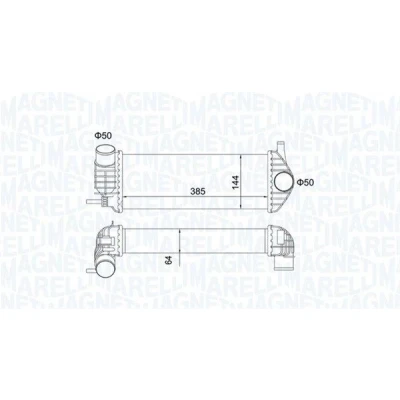 Bilde av MAGNETI MARELLI 351319204480 Ladeluftkjøler