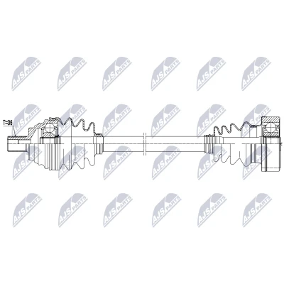 Bilde av Drivaksel, Framaksel venstre, audi,seat,skoda,vw, 1K0407271DJ, 1K0407451JX