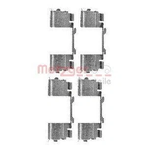 Bilde av METZGER 109 1730 Tibehørsett, skivebremse belegg FIAT: Ducato III Flatvogn lastebil / Chassis, Minibuss, Van, PEUGEOT: Boxer Van