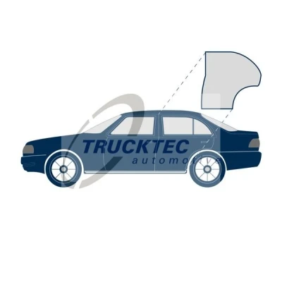 Bilde av TRUCKTEC AUTOMOTIVE 02.53.029 Gummilist dør MERCEDES BENZ: W123 Sedan