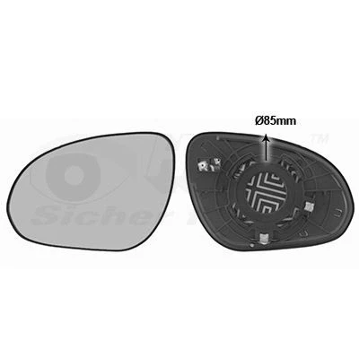 Bilde av VAN WEZEL 8207837 Speilglass venstre