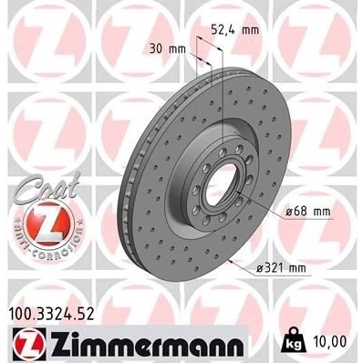 Bilde av Bremseskive, Framaksel, audi a6 c5, c5 avant, 4B3 615 301