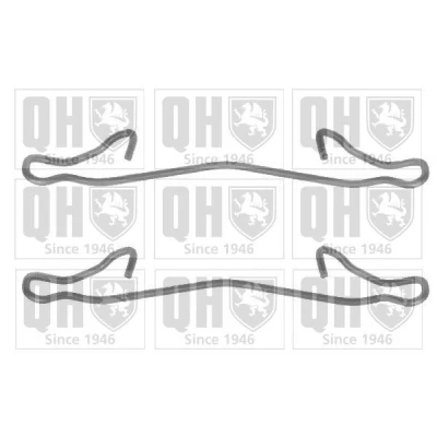 Bilde av QUINTON HAZELL BFK650 Tibehørsett, skivebremse belegg VOLVO: XC90 I, TOYOTA: Yaris II Hatchback, FORD: FIESTA 5