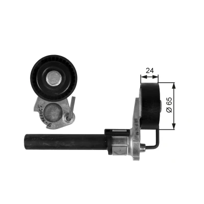 Bilde av GATES FleetRunner Micro V Kit T39087 Strammerull VOLKSWAGEN: Passat B6 Variant, Tiguan I, Golf 5, SKODA: Yeti, Octavia 2 Combi