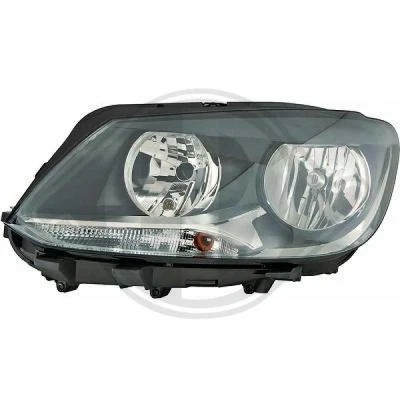 Bilde av DIEDERICHS 2296081 Frontlykter venstre H15, H7 Halogen med kjørelys for høyrekjøring motor høydejustering hovedlys VOLKSWAGEN: Caddy 3